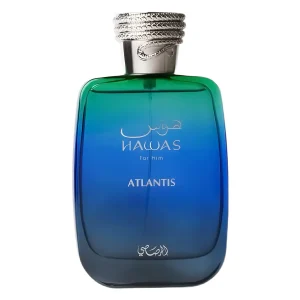 Perfume Hawas Atlantis Rasasi unisex 100ml fresco acuatico