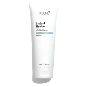 Mascarilla reparadora Instant Revive Flash Repair Mask de Keune en envase profesional para cabello dañado.